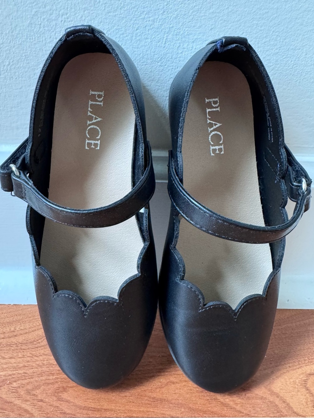 Girls’ Mary Jane Scalloped Flats - Size 12